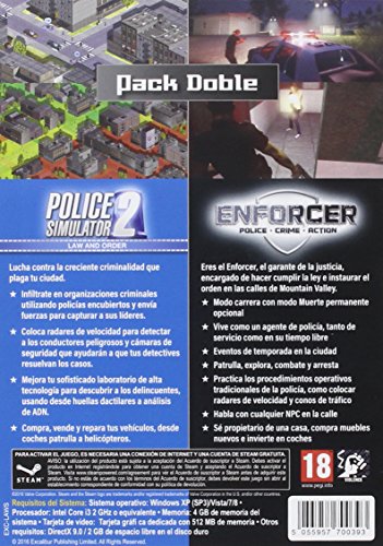Pack: Enforcer + Police Simulator 2 Pcgaming Pal Esp - Nuevo Pack: Enforcer + Police Simulator 2 Pcgaming Pal Esp - Nuevo